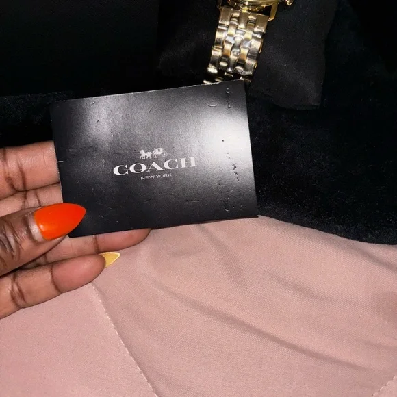 Men’s Coach Harrison Gold Tone 42mm Watch with Blue Dial - Picture 6 of 8